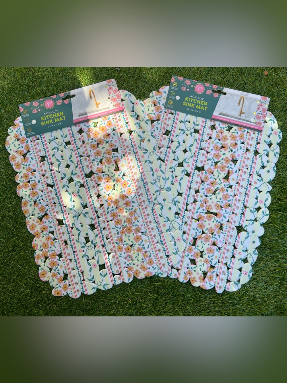 LoveShack Fancy Floral Sink Mats | 2pcs